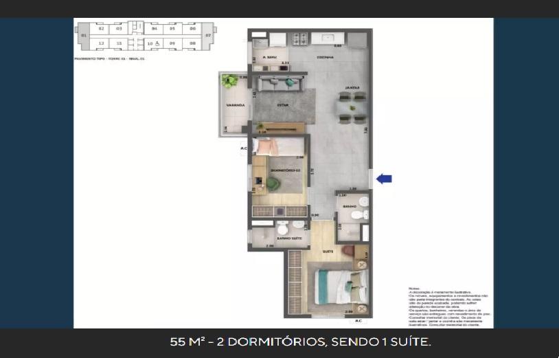 Apartamento, 2 quartos, 55 m² - Foto 20