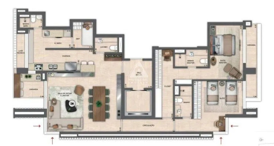 Apartamento, 2 quartos, 146 m² - Foto 7